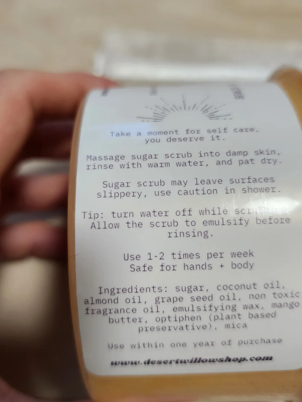 Hand Crafted Mango Coconut Exfoliating Sugar Body Scrub  New